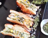 A picture of step 10 of Spinach corn sandwich.