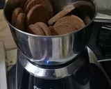 A picture of step 1 of Choco lava cake.