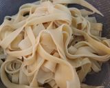 A picture of step 2 of Vegan Green squash pasta معكرونة نباتي.
