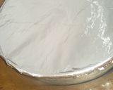A picture of step 5 of Chocoflan 😋.