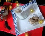 A picture of step 1 of Iced Coffee: Coffee Ice Cubes and Milk.