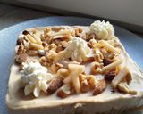 Une image de l'étape 3 de Cheesecake caramel beurre salé pommes et noix.