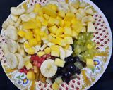 A picture of step 3 of Dehi wala meetha fruits chaat.