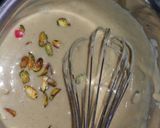 A picture of step 7 of Fresh figg and pistachio thandai masala cup cake.