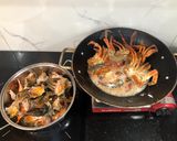 Hình bước làm 2 của món Cua sốt tiêu đen