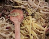 Pas rețetă Carbonara cu anghinare 10 fotografie