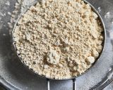 A picture of step 1 of Besan Banana Cake.