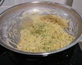 Dried Scallop Pasta With Baked Salmon Steak And Baked Sweet Potato In Coconut Oil recipe step 3 photo