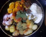 A picture of step 2 of Tandori aloo tikka.