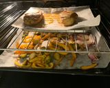 A picture of step 5 of Quinoa Salad with Roasted Vegetables and Chicken Breast.
