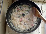Creamy Carbonara with Steamed Honey Barbeque Chicken and Sausage