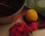 Foto langkah ke 2 dari resep Hibiscus Lemon Tea dengan Coconut Gel.
