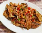 Foto langkah ke 4 dari resep Terong Tumis Cabai.
