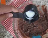 A picture of step 6 of Eggless Brownie Cake.