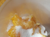 Helados de mandarina al agua