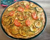 Une image de l'étape 6 de Tarte courgettes tomates jambon au Cook Expert.