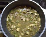 Foto del paso 3 de la receta: Picadillo de pavo con ejotes y calabacitas en salsa verde