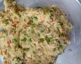 A picture of step 2 of Vegetable semolina cutlet.