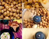A picture of step 1 of Chickpeas Hammus.