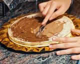 Foto del paso 1 de la receta: Tarta de obleas y crema de cacao