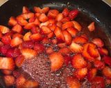 A picture of step 1 of Flirty Strawberry Panna cotta.