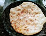 A picture of step 2 of Onion  Roti.