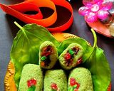 A picture of step 3 of Dates and paan rolls.