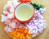 Foto del paso 1 de la receta: Cebiche de Pescado con Kaki y Camu Camu👍🇵🇪