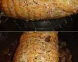 Foto del paso 6 de la receta: Pularda rellena con setas, ciruelas y piñones