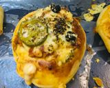 A picture of step 5 of Chicken Fajitas cheesy bombs.
