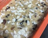 A picture of step 9 of Nanna’s mixed fruit loaf.