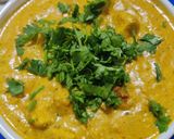 A picture of step 7 of Paneer makhni.
