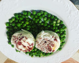 Foto del paso 5 de la receta: Guisantes al vapor lékué con huevos y jamón en accesorio de Lékué, todo un invento