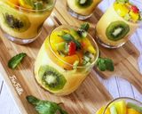 صورة لخطوة 4 من وصفة بودنج بالمانجو والكيوي 🥭🥝