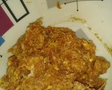 A picture of step 1 of Chicken bread rolls.