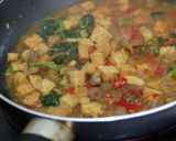 Foto langkah ke 6 dari resep Oseng Tempe Daging Kangkung Pedas.