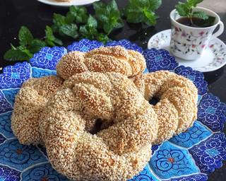 Simit - Turkish Pretgel langkah memasak 7 foto