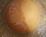 A picture of step 3 of Aam panha with organic jaggery and nutmeg.