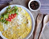 Foto langkah ke 5 dari resep Dadar Tahu Tempe Telur.