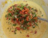 A picture of step 2 of Vegetable Besan chilla.