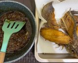 Foto langkah ke 7 dari resep Gurame terbang saus mentega.