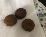 A picture of step 7 of Falafel with hummus and tahini salad what 3 recipes yummy.