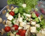 A picture of step 5 of Power packed broccoli mushroom salad.