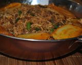 A picture of step 13 of Persian Loobia Polo (Green Bean Rice With Minced Beef) لوبیا پلو با گوشت چرخ کرده.