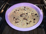 Bizcocho de pasas, nueces y crema de cacao