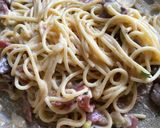 Foto langkah ke 4 dari resep Creamy spaghetti carbonara.