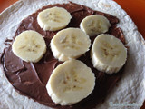 Receta de Pizza de Nutella y plátano