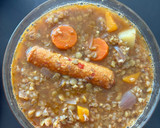 Foto del paso 1 de la receta: 🌱 Lentejas con tofu y chorizo vegano 🌱