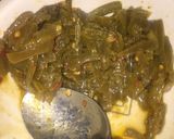 A picture of step 9 of Qeema with shimla mirch.