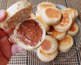 Hình bước làm 4 của món Bánh MÌ yến mạch nướng bằng chảo